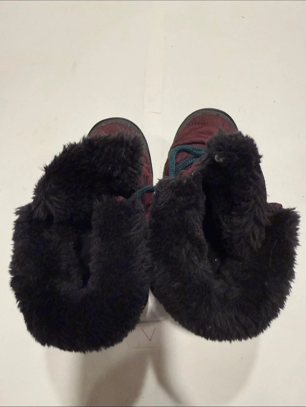 Columbia Maroon and Black Kids Snow Boots